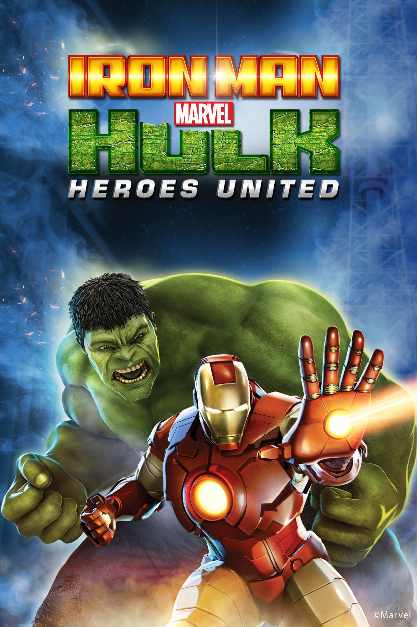 постер к Железный человек и Халк: Союз героев / Iron Man & Hulk: Heroes United (2013)